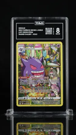 2022 Pokemon Lost Origin Gengar TG06/TG30 Trainer Gallery Full Art Holo TAG 8 - Image 1