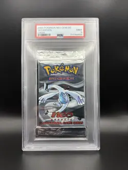2000 Pokemon Neo Genesis ~ 1st Edition Booster Pack ~ Lugia Artwork PSA 9 MINT - Image 1