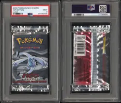 2000 Pokemon Neo Genesis ~ 1st Edition Booster Pack ~ Lugia Artwork PSA 9 MINT - Image 5