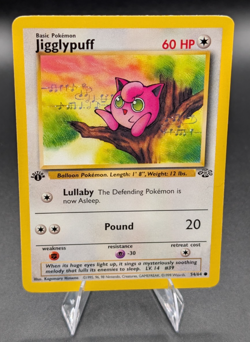 Pokemon 1st Edition Jugglypuff 54/64 Jungle TCG Vintage 1999 WOTC - Image 1