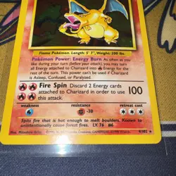 Pokemon TCG - Charizard - 4/102 - Holo Rare - Base Set Unlimited [Moderate Play] - Image 2