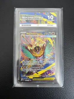 Pokemon TCG Mega Hawlucha EX 283/217 Ace 10 Ascended Heroes Perfect Subgrades - Image 1