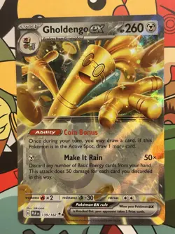 Gholdengo ex 139/182 Paradox Rift Holo Pokemon TCG - Image 1