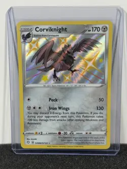 Corviknight SV089/SV122 Shiny Holo Rare Pokemon Shining Fates Shiny Vault NM - Image 1