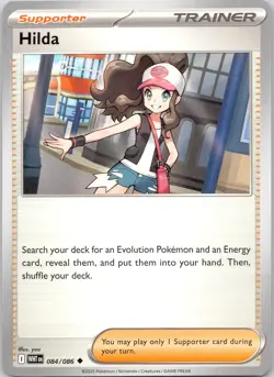 Hilda 084/086 UC White Flare Pokemon Near Mint - Image 1