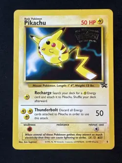 Pikachu (Movie Promo) 04/53 Wotc Black Star Promo Regular Pokemon - Image 1