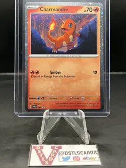 Pokemon 151 - CHARMANDER - SVP047 Black Star Promo - Poster Collection - Image 1
