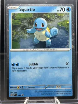 Pokemon 151 - SQUIRTLE - SVP048 Black Star Promo - Poster Collection - Image 2