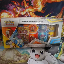 Pokemon TCG Legends of Johto Pin Collection Box - New Sealed (9 Packs, 3 Pins) - Image 1