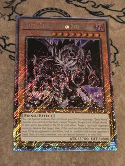 Yugioh Grapha, Dragon Lord of Dark World RA04-EN159 Platinum Secret Rare NM - Image 1