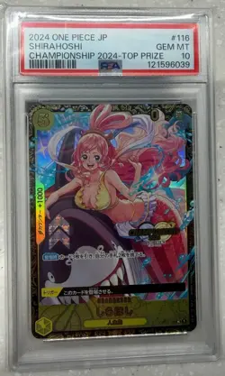 PSA 10 2024 One Piece JP Shirahoshi Championship 2024-Top Prize - Image 1