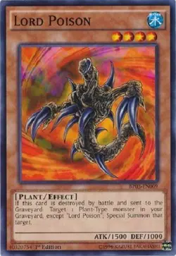 Yugioh - Lord Poison - 1st Edition NM - Free Holographic Card - Image 1