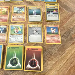 1999 Pokemon Base Set Card Lot – Vintage WOTC Cards (Charmander, Trainers) - Image 2