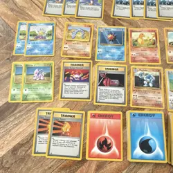 1999 Pokemon Base Set Card Lot – Vintage WOTC Cards (Charmander, Trainers) - Image 3