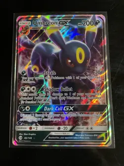 Pokemon Umbreon GX 80/149 SM Base Set Ultra Rare Holo GX Card - Image 1