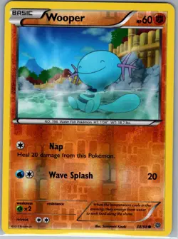 Wooper 38/98 Reverse Holo XY - Ancient Origins - Pokemon Card - NM - Image 1