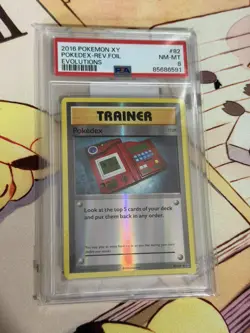 Pokedex 82/108 Reverse Holo XY Evolutions 2016 Pokemon Card PSA 8 - Image 1