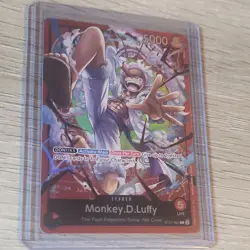One Piece Monkey.D.Luffy Leader ST21-001 Gear 5 Starter Deck Card English - Image 1