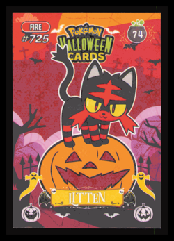 Litten #74 - Circle Holo - Collectoons Halloween 2025 - Pokemon Card NM - Image 1