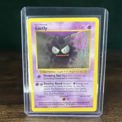 1999 WOTC Pokemon TCG Base Set Shadowless Regular Common Card Gastly 50/102 Hp - Image 1