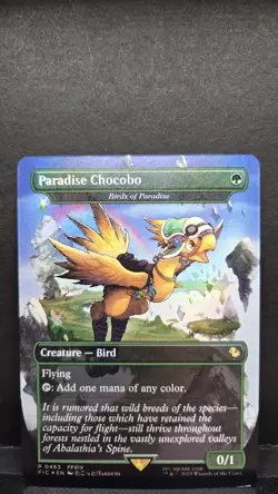 Magic the Gathering MtG Final Fantasy Paradise Chocobo Full Art Foil 483 Promo - Image 1