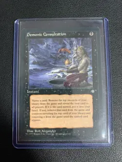 MTG Demonic Consultation Ice Age Regular Uncommon (MTG573) - Image 1