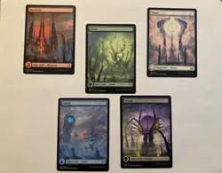 Phyrexia all will be one full art land set - Image 1