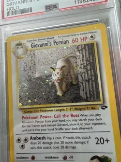 2000 Pokemon TCG Giovanni's Persian Gym Challenge Holo PSA EX 5 *SWIRL* - Image 2