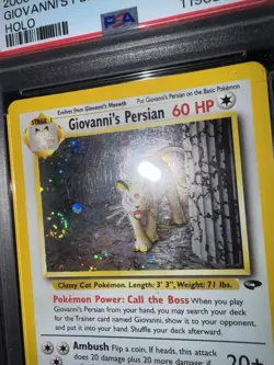 2000 Pokemon TCG Giovanni's Persian Gym Challenge Holo PSA EX 5 *SWIRL* - Image 4