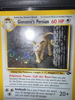 2000 Pokemon TCG Giovanni's Persian Gym Challenge Holo PSA EX 5 *SWIRL* - Image 5