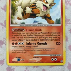 Pokemon TCG Arcanine 22/132 Secret Wonders Set Regular Rare - Image 3