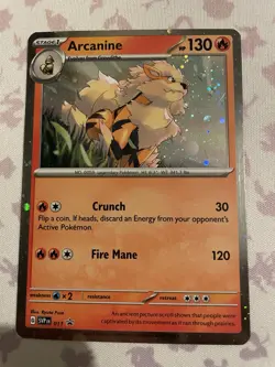 Arcanine SVP011 Cosmos Holo Black Star Promo 011 Scarlet & Violet (NM) Pokemon - Image 1