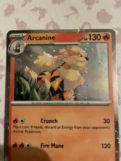 Arcanine SVP011 Cosmos Holo Black Star Promo 011 Scarlet & Violet (NM) Pokemon - Image 2