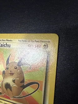 Pokemon TCG Raichu Non Holo Rare 29/62 - Fossil Unlimited- WOTC 1999 Vintage - Image 3
