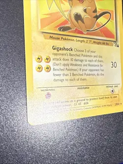 Pokemon TCG Raichu Non Holo Rare 29/62 - Fossil Unlimited- WOTC 1999 Vintage - Image 5