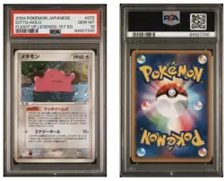 Pokemon TCG Ditto 072/082 Holo 1stED Flight Of Legends Japanese PSA 10 GEM MINT - Image 1