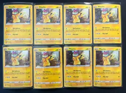 (8X) Pikachu SWSH234 Pokemon TCG Sword & Shield Promo LP/LP+ Lot - Image 1