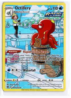 2022 TCG Pokemon TG03/TG30 Octillery Holo Brilliant Stars Trainer Gallery - Image 1