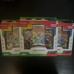 Pokemon TCG First Partner Illustration Collection Series 1 2 Sealed Packs (3) - Image 2