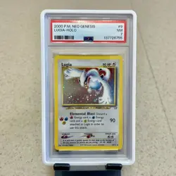 Lugia Holo 9/111 Neo Genesis Unlimited PSA 7 - Image 1