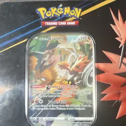 SEALED Pokemon Crown Zenith Tin Galarian Zapdos 2023 - Image 5