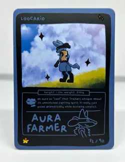 LUCARIO x LOOCARIO 72/90 - POKEDOODLES - POKEMON - PSA TCG BGS CGC TAG - Image 1
