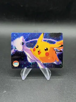 Pikachu Mew Holo Pokemon Vintage Pocket Monster Vending Prism Sticker 343 - Image 1