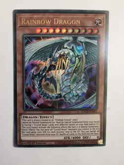 Yu-Gi-Oh Rainbow Dragon SDCB-EN041 Holo 1st Edition - Image 1