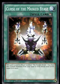 Curse of the Masked Beast DPBC-EN032 Yu-Gi-Oh 1st Edition NM - Image 1