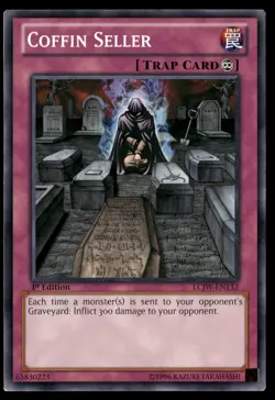 Coffin Seller LCJW-EN132 Common / Short Print Yu-Gi-Oh 1st Edition Near Mint - Image 1