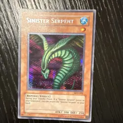 Konami Yu-Gi-Oh! TCG Sinister Serpent SDD-002 Prismatic Secret Rare Foil Limite… - Image 1