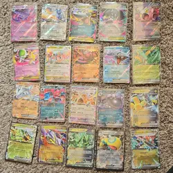 Pokemon TCG Mega EX and EX Holo 20 Card Lot #2 Sleeved - Image 1