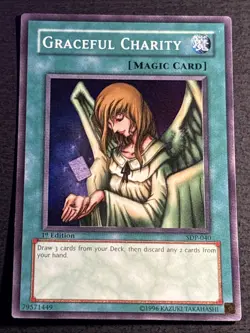 Graceful Charity SDP-040 Super Rare 1st Edition Yu-Gi-Oh Card Near Mint NM - Image 1