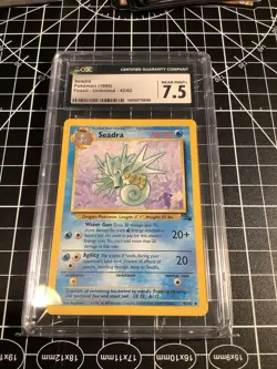 SEADRA - 42/62 - Fossil - Pokemon Card - Graded CGC 7.5 Unlimited 1999 Grading - Image 1